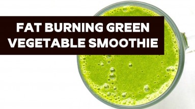 Fat burning green tea and vegetable smoothie