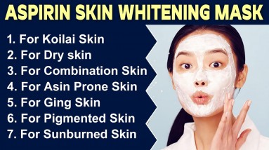 Aspirin Face Mask - Get Glowing Skin Within - Aspirin Face Mask to Get Rid of acne Scars and Pimple